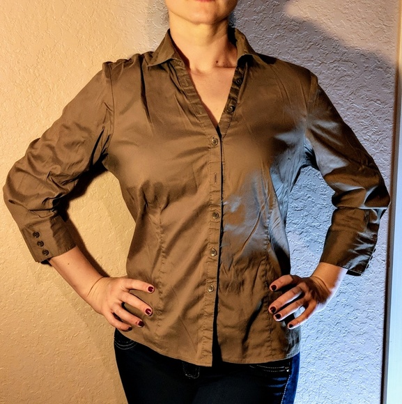 Talbots Petites stretch button down shirt - Picture 4 of 6